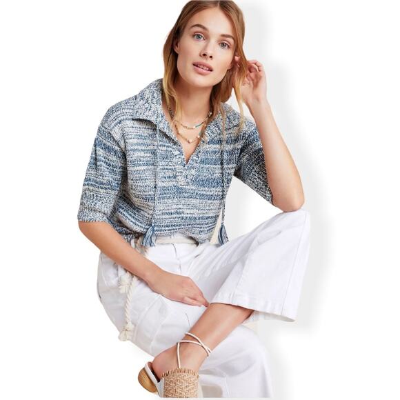 A by Anthropologie Carlotta Knit Collared Pullover - Picture 11 of 11